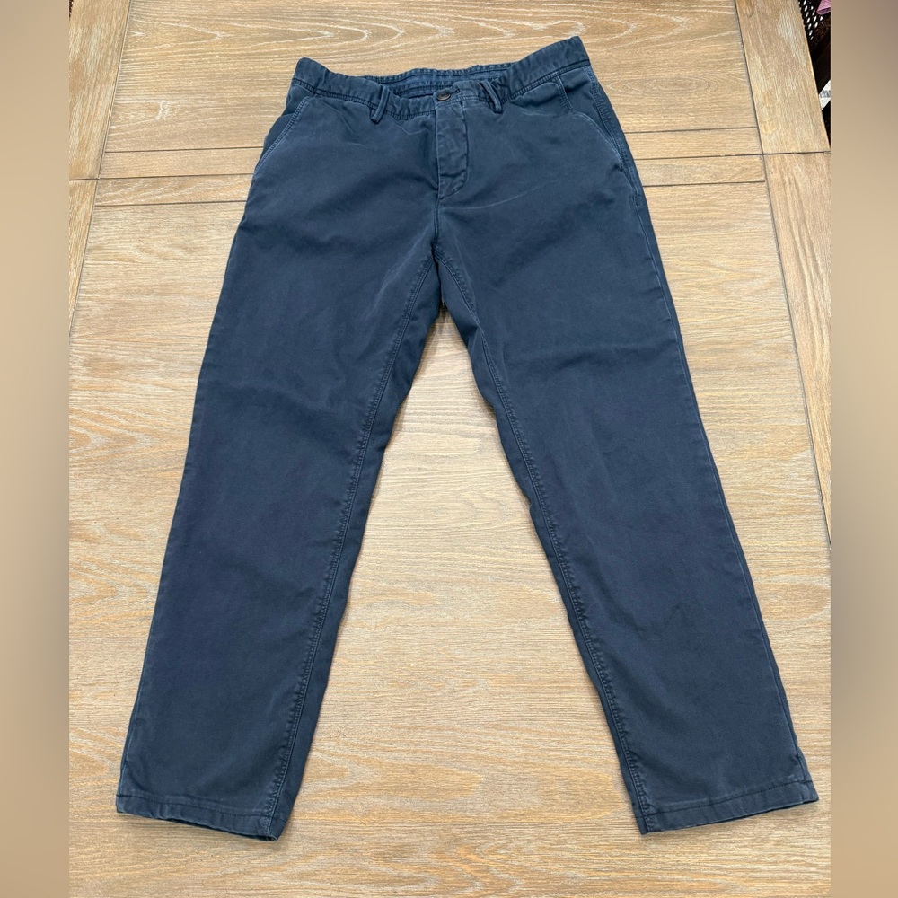 Massimo Dutti Men’s Slim Fit Navy Chino Pants – Size 31” x 26.5”
